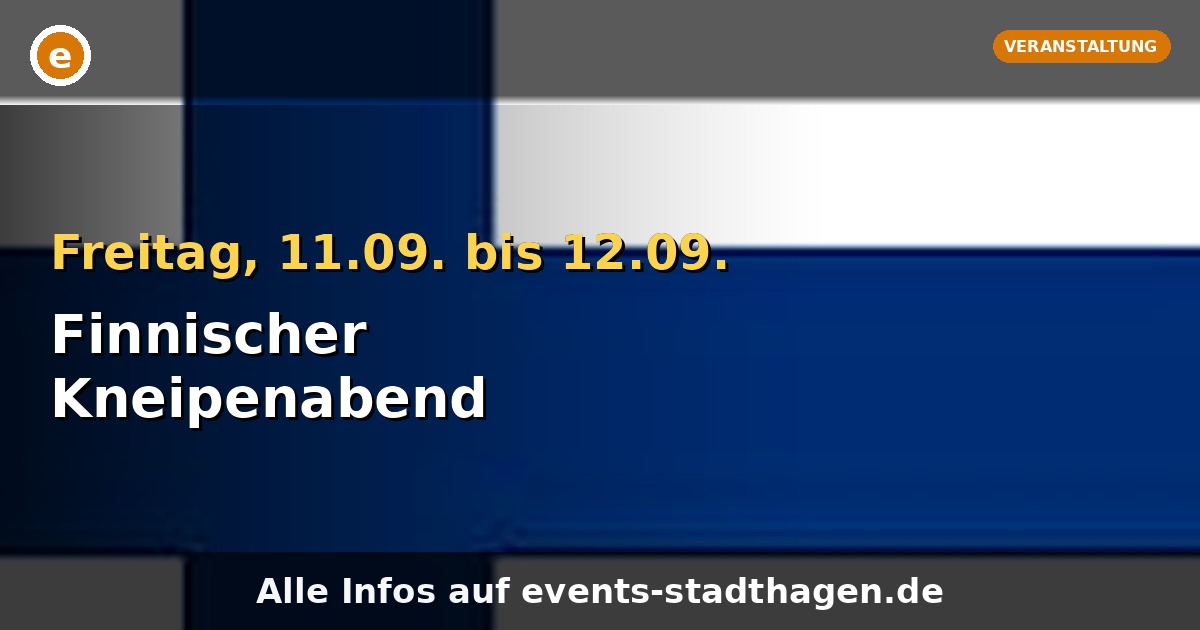 Finnischer Kneipenabend