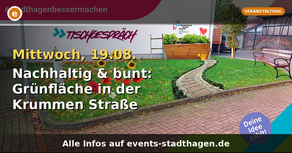 Nachhaltig & bunt: Grünfläche in der Krummen Straße